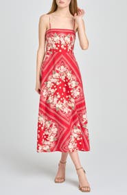 WAYF Josefina Floral Midi Dress