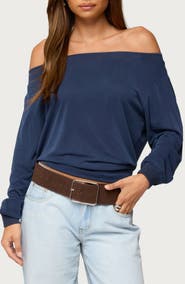 EDIKTED Nannie Off the Shoulder Top