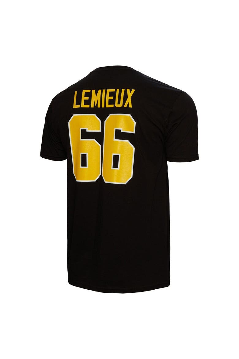 Men's Mitchell & Ness Mario Lemieux Black Pittsburgh Penguins Name & Number T-Shirt, Alternate, color, Black