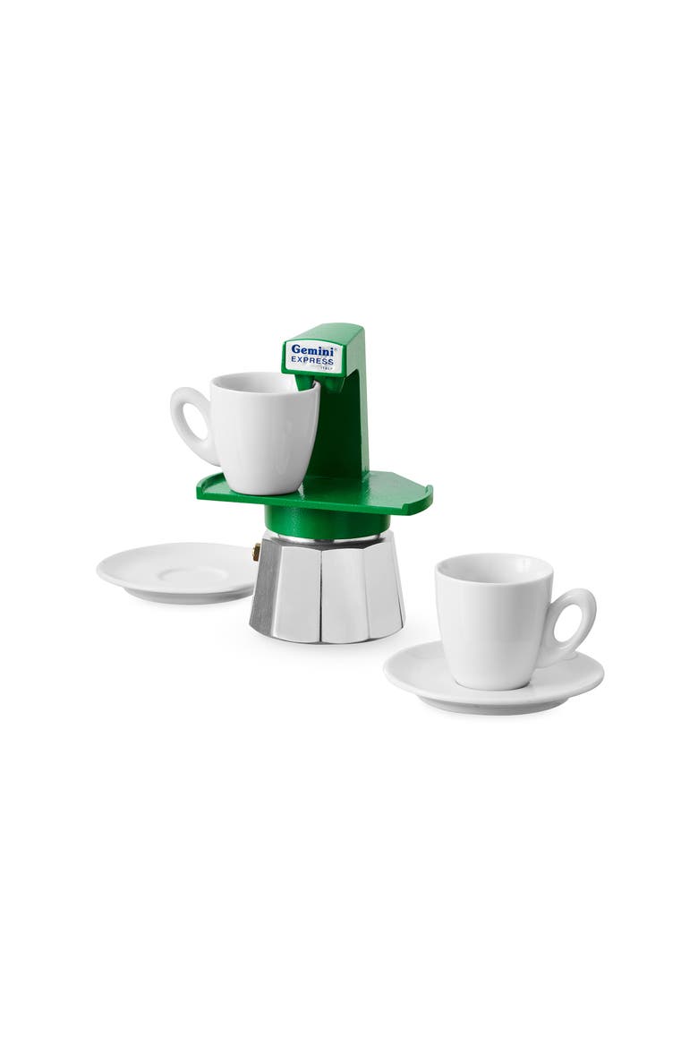 Design Store Gemini Espresso Maker, Alternate, color, GREEN