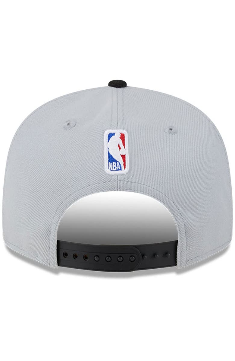 New Era Men's New Era Gray/Black Portland Trail Blazers Tip-Off Two-Tone 9FIFTY Snapback Hat, Alternate, color, Gray