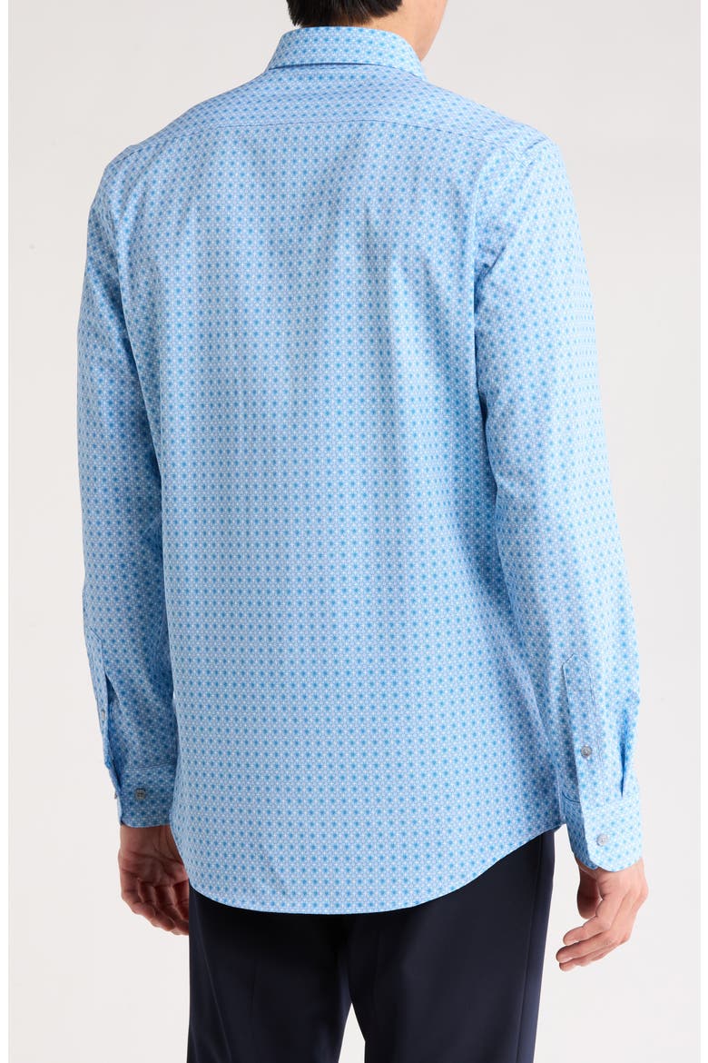 Performance Tech Slim Fit Dress Shirt, Alternate, color, BLUE