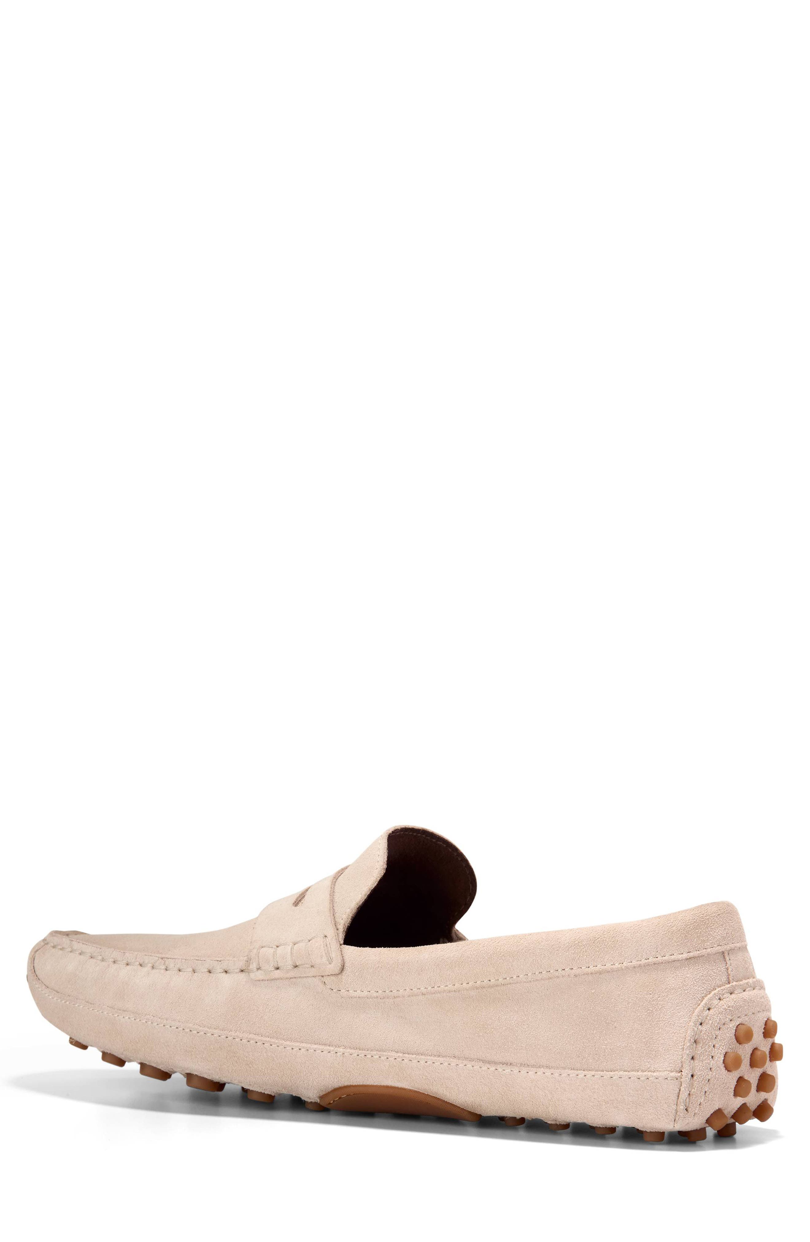 Cole Haan Hall Driving Penny Loafer, Alternate, color, Oxford Tan Suede / Gum