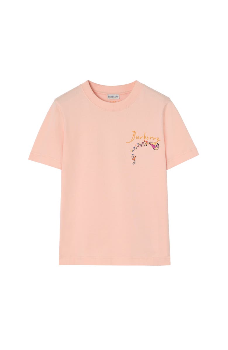 Burberry Brave Little Tree Cotton T-shirt, Alternate, color, Compact Pink
