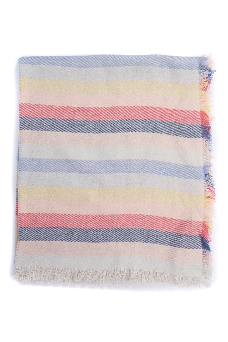 Freya Stripe Scarf, Alternate, color, MULTI STRIPE