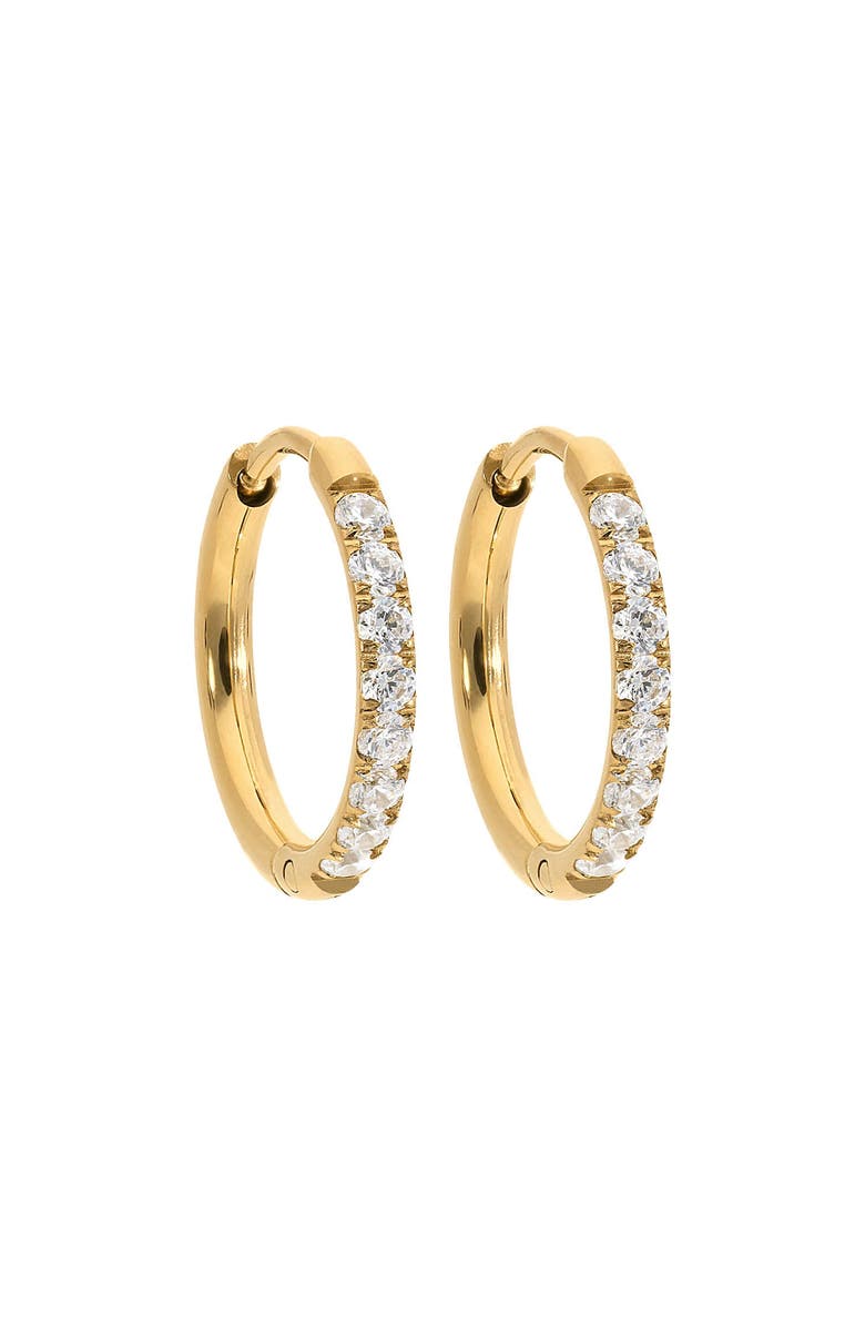 QUDO Eternity Hoop Earring, Main, color, Gold