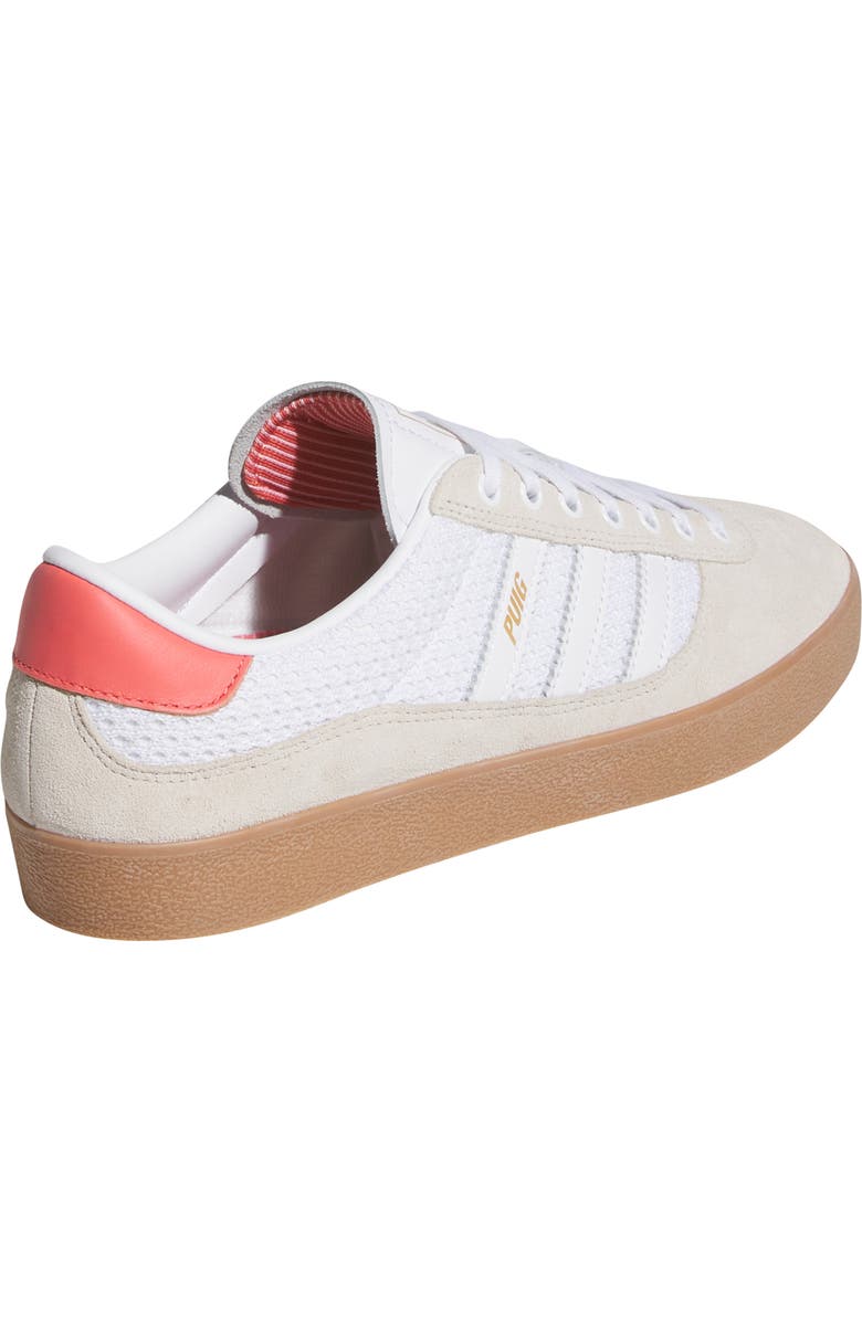 adidas Puig Indoor Sneaker, Alternate, color, Wonder White/ Cloud White/ Gum
