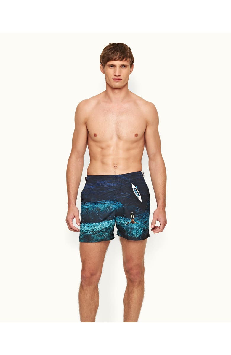 Orlebar Brown Bulldog Mid-Length Swim Shorts, Main, color, Deep Sea