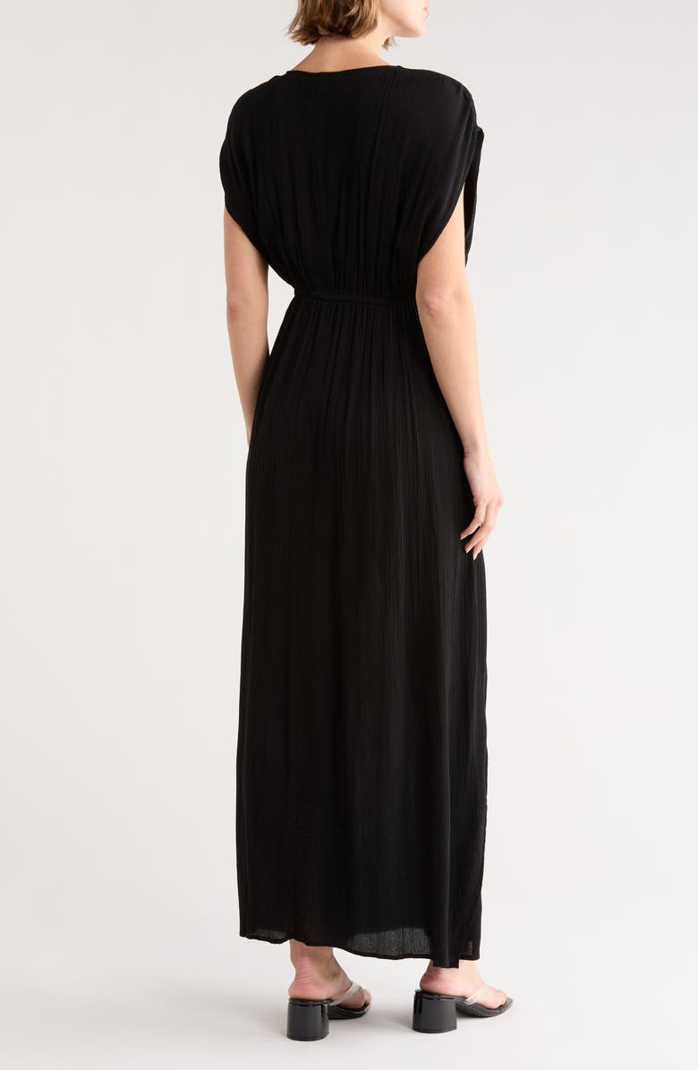 Elan Gauze Cover-Up Maxi Dress, Alternate, color, Black