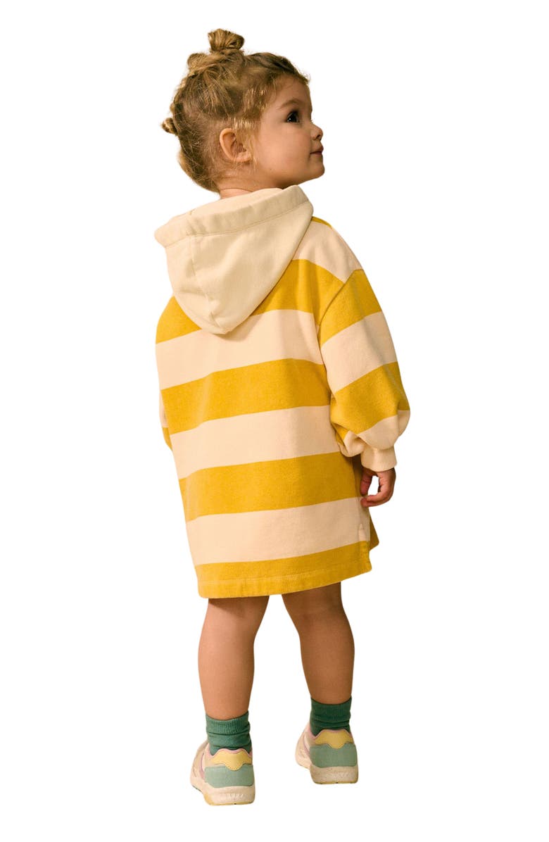 NEXT Kids' Stripe Hooded Long Sleeve Sweatshirt Dress, Alternate, color,