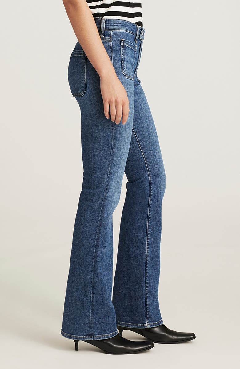 Mavi Jeans Vicky Marine Mid Rise Bootcut Jeans, Alternate, color, Mid Brushed Gold Premium