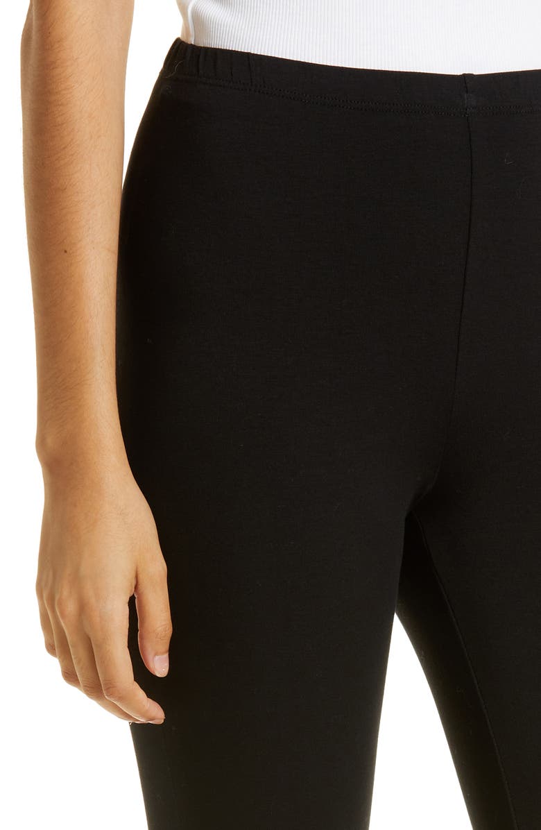 Eileen Fisher Ankle Leggings, Alternate, color, Black