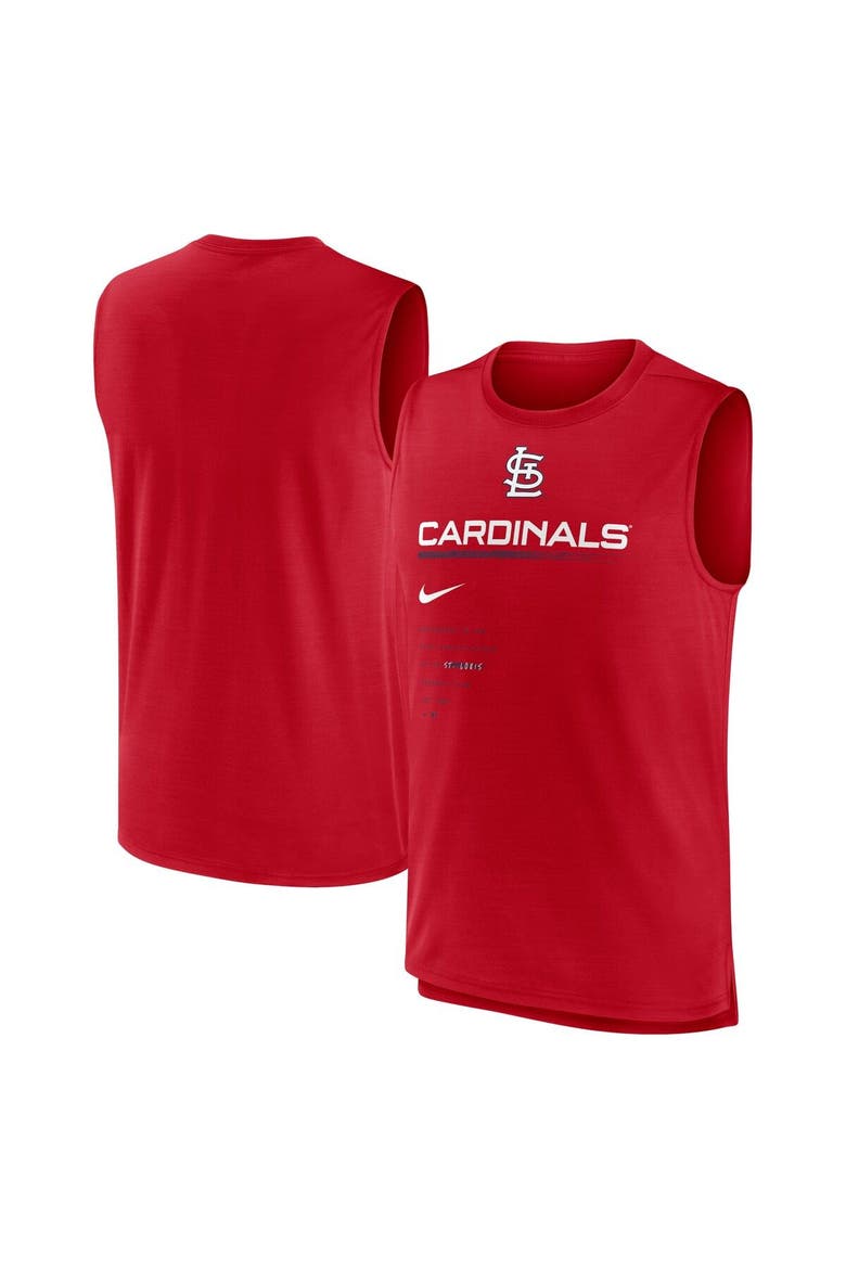 Men's Nike Red St. Louis Cardinals Exceed Performance Tank Top, Main, color, Red