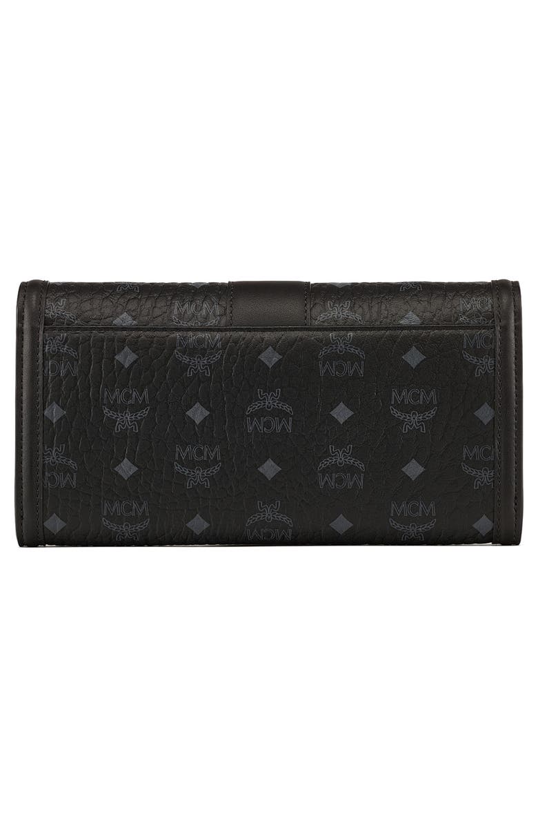 MCM Large Tracy Visetos Coated Canvas Wallet on a Chain, Alternate, color,