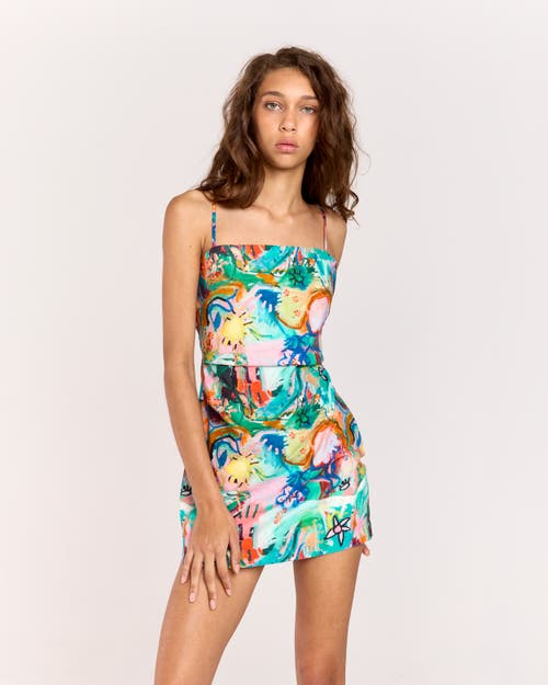 Romy Vibescent Mini Dress In Vibescent