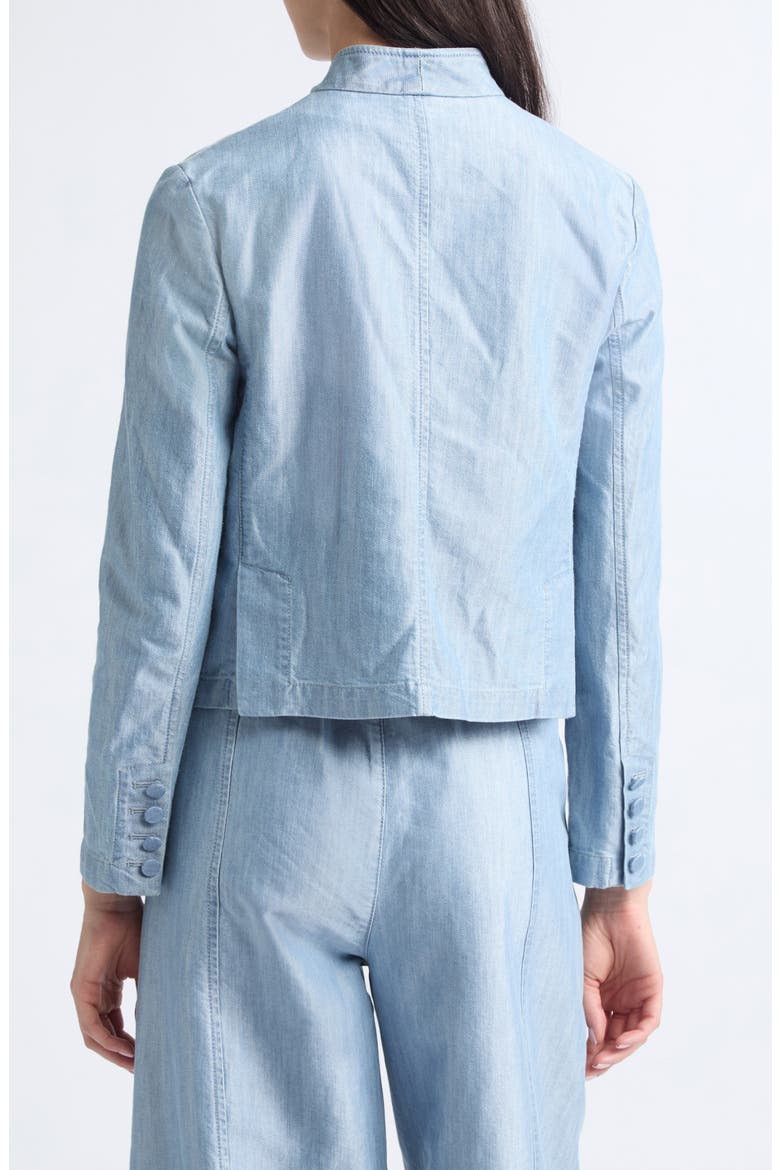 Asymmetric Denim Jacket, Alternate, color, DENIM