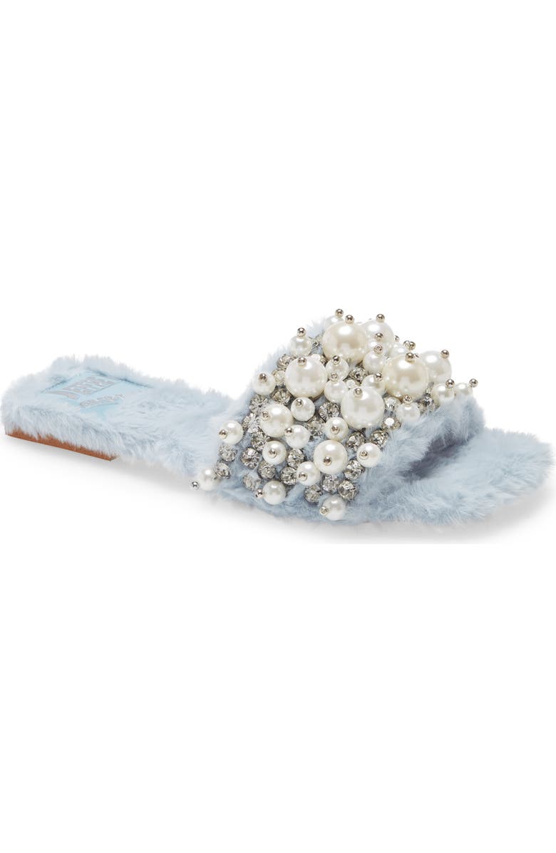 Jeffrey Campbell Facile Faux Fur Slide Sandal, Main, color,