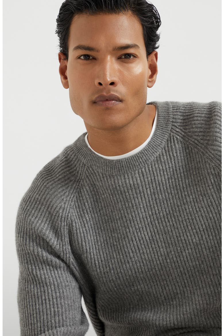 English Rib knit sweater, Alternate, color, Dark Grey
