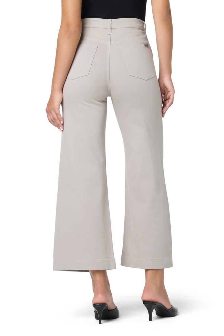 High Waist Ankle Wide Leg Trouser Jeans, Alternate, color, STONE