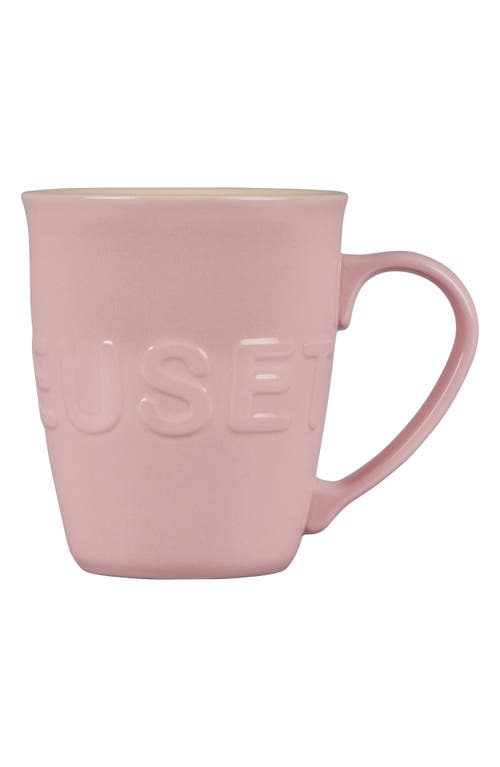 Le Creuset 20-ounce Logo Stoneware Mug In Chiffon Pink