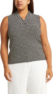 Anne Klein Pearly Polka Dot Top
