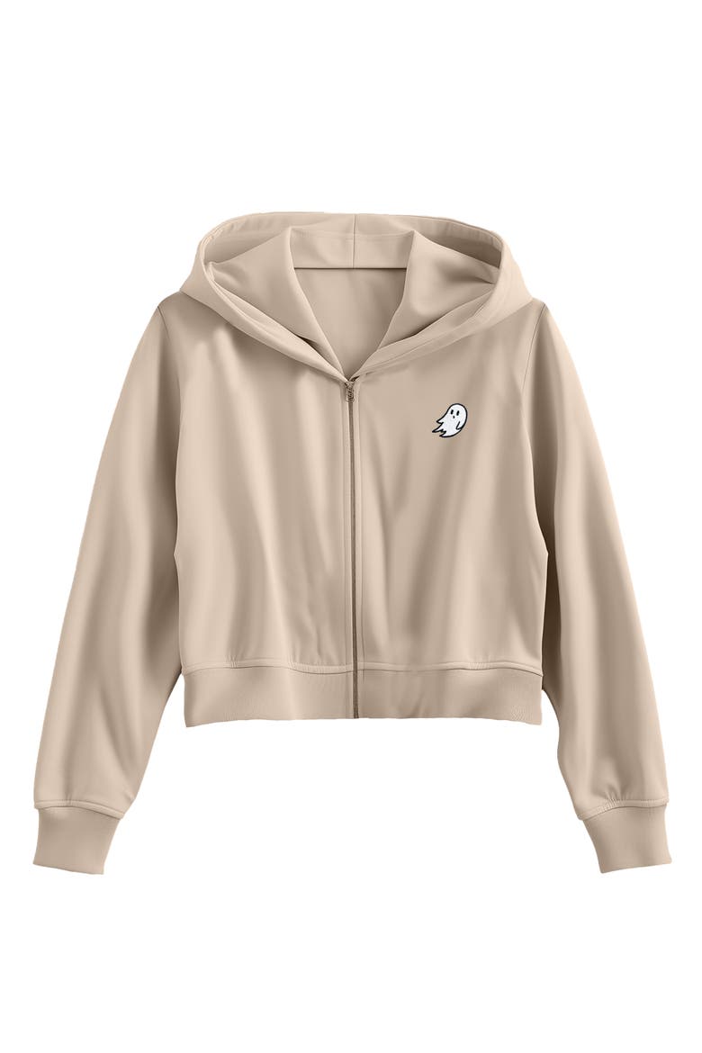 Ghost Fleece Zip Hoodie, Main, color, Tan