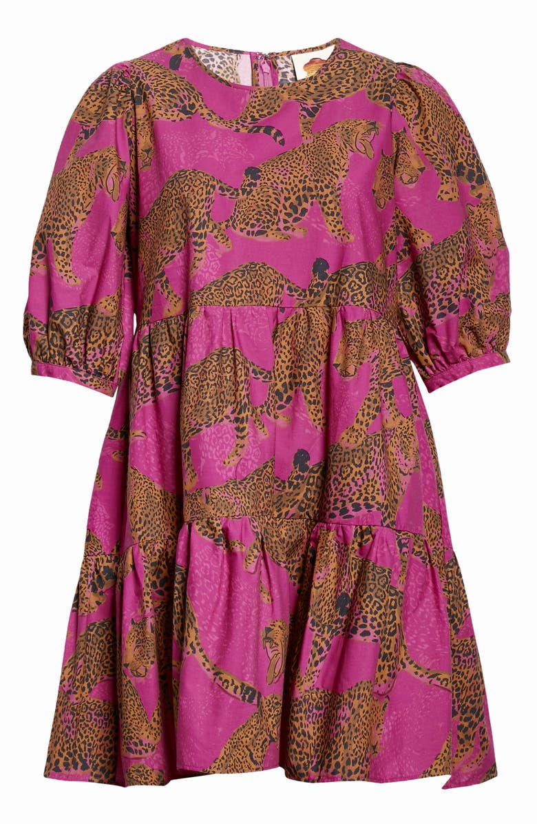 FARM Rio Artsy Leopards Minidress, Alternate, color, 