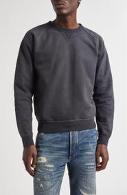 Double RL Cotton & Wool French Terry Crewneck Sweatshirt