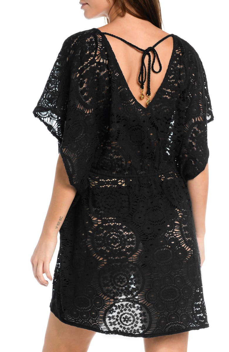 Sunshine 79 Crochet Cover-Up Caftan, Alternate, color, 