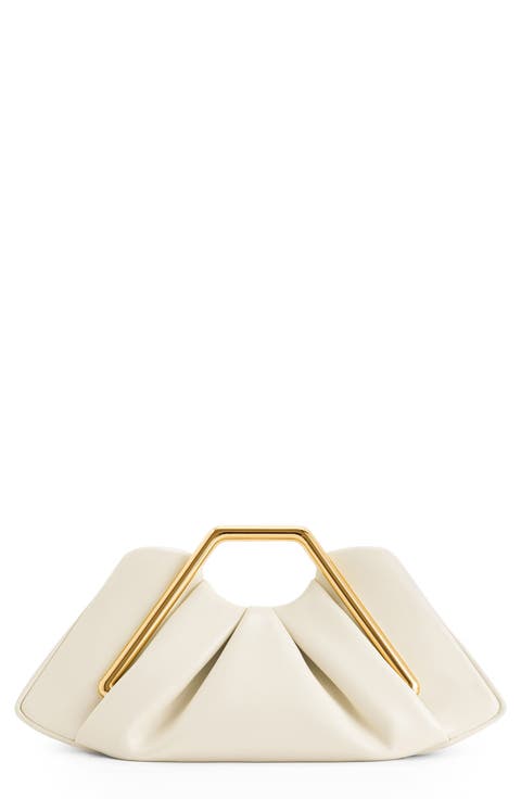 Lila Metal Frame Clutch Bag