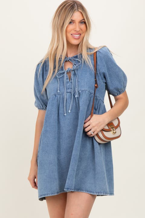 Double Front Tie Dress