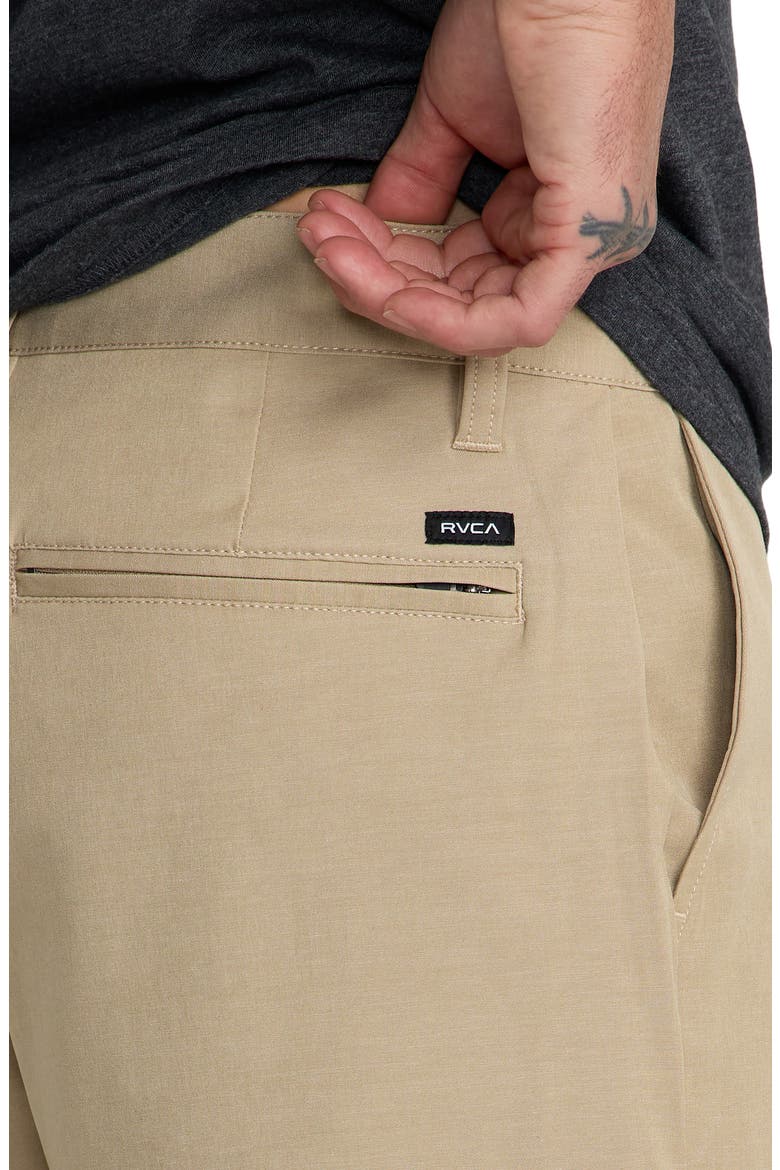 Back In Water Repellent Hybrid Shorts, Alternate, color, KHAKI