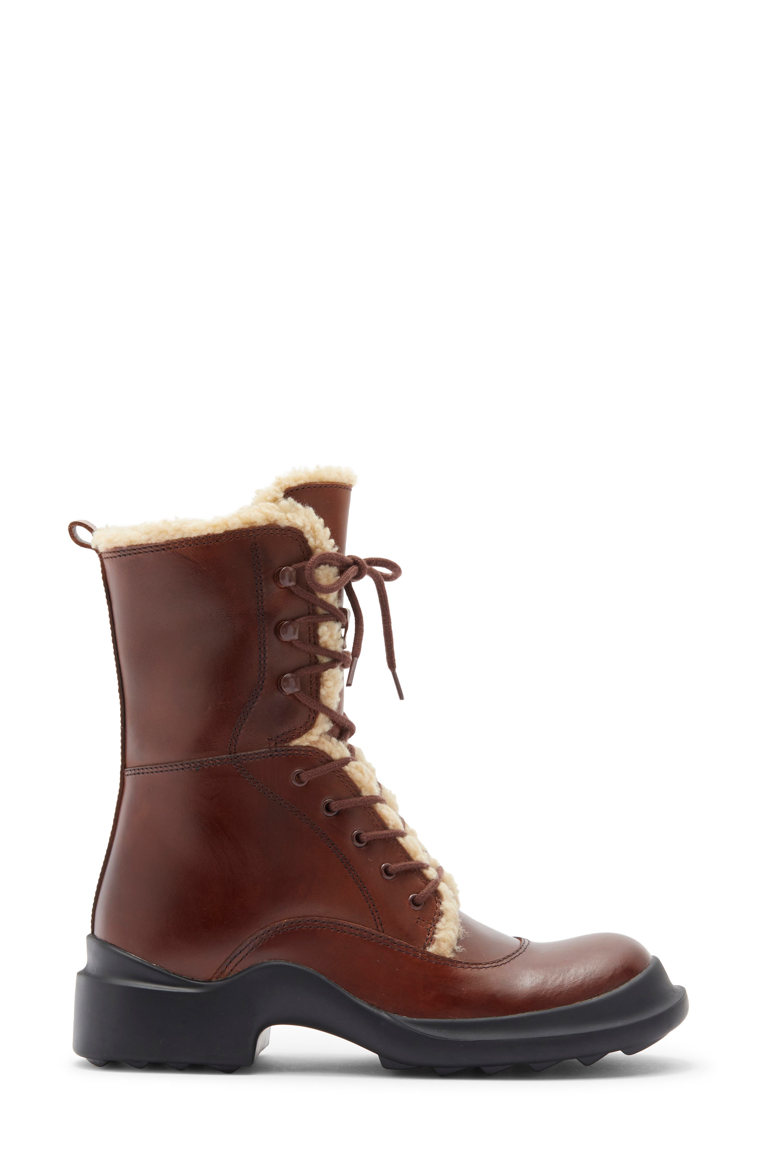 Jeffrey Campbell Explored Lace-Up Boot, Alternate, color, Brown