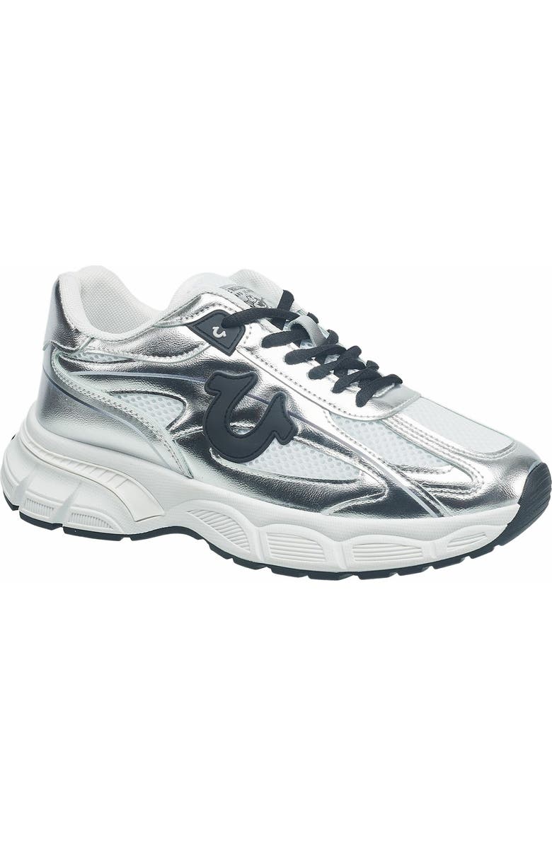 True Religion Onika Sneaker, Main, color, Silver Multi