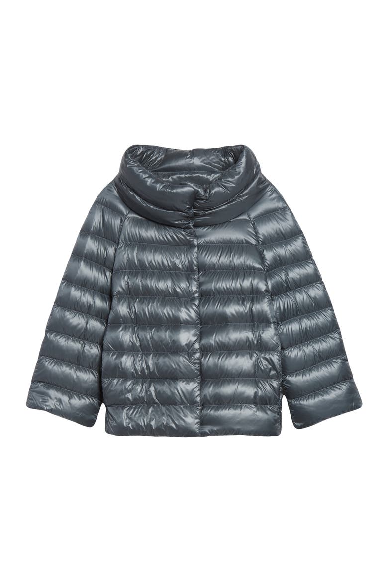 Sofia Iconic Down Crop Puffer Jacket, Alternate, color, PEACOCK BLUE