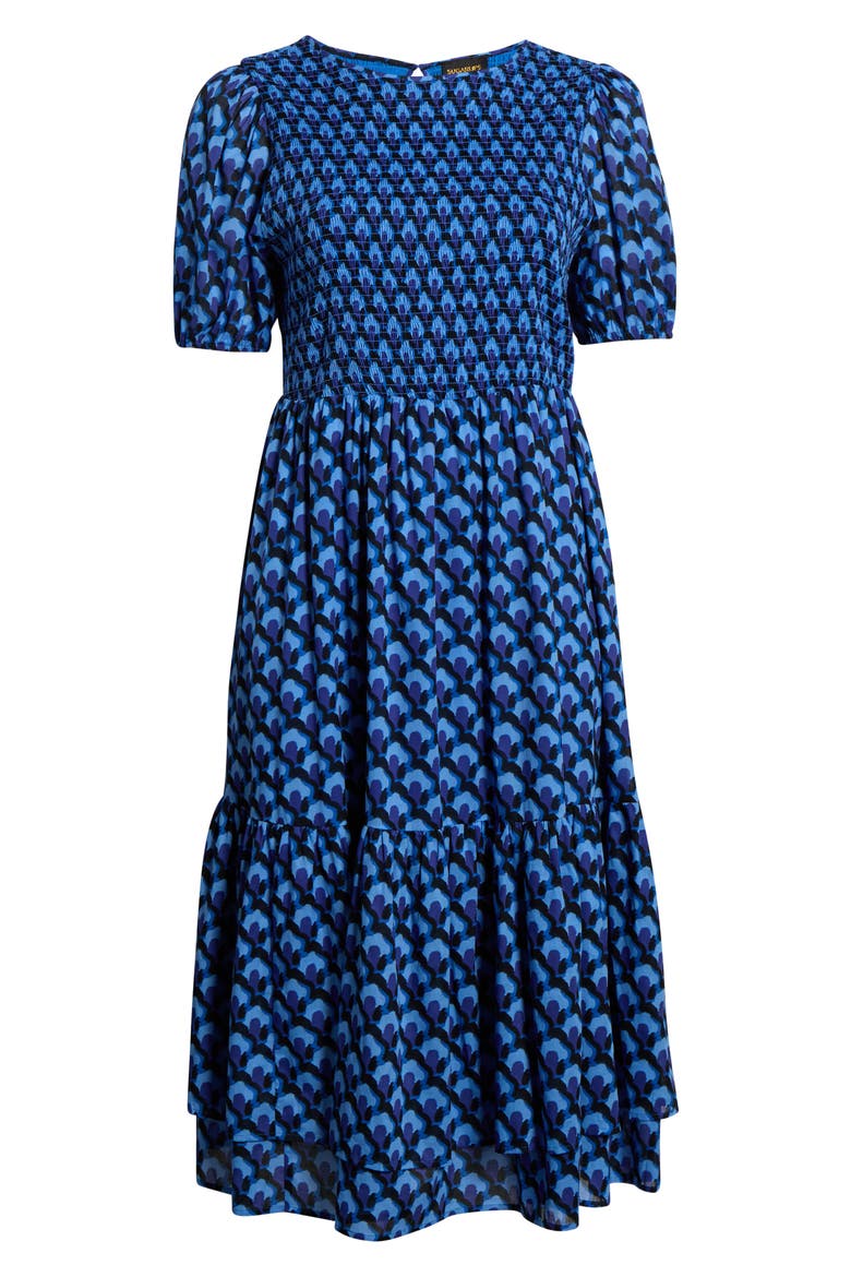 Bali Town Aruba Smocked Dress, Alternate, color, BLUE-NAVY