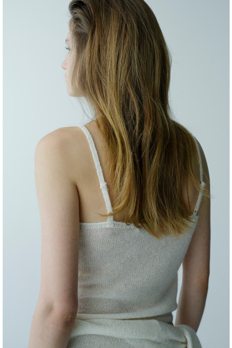 Lace Trim Camisole, Alternate, color, ECRU