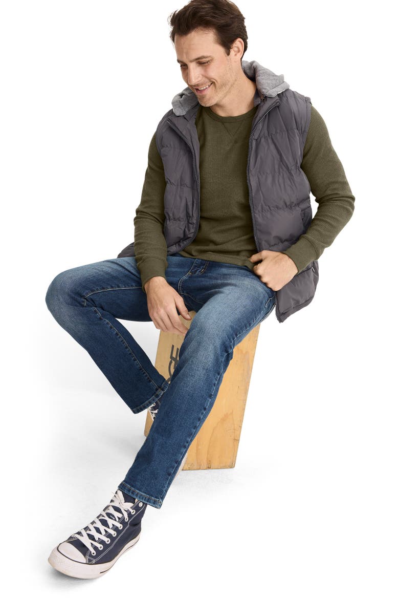 Men's Tall Man Long Sleeve Waffle Crew, Alternate, color, North Woods