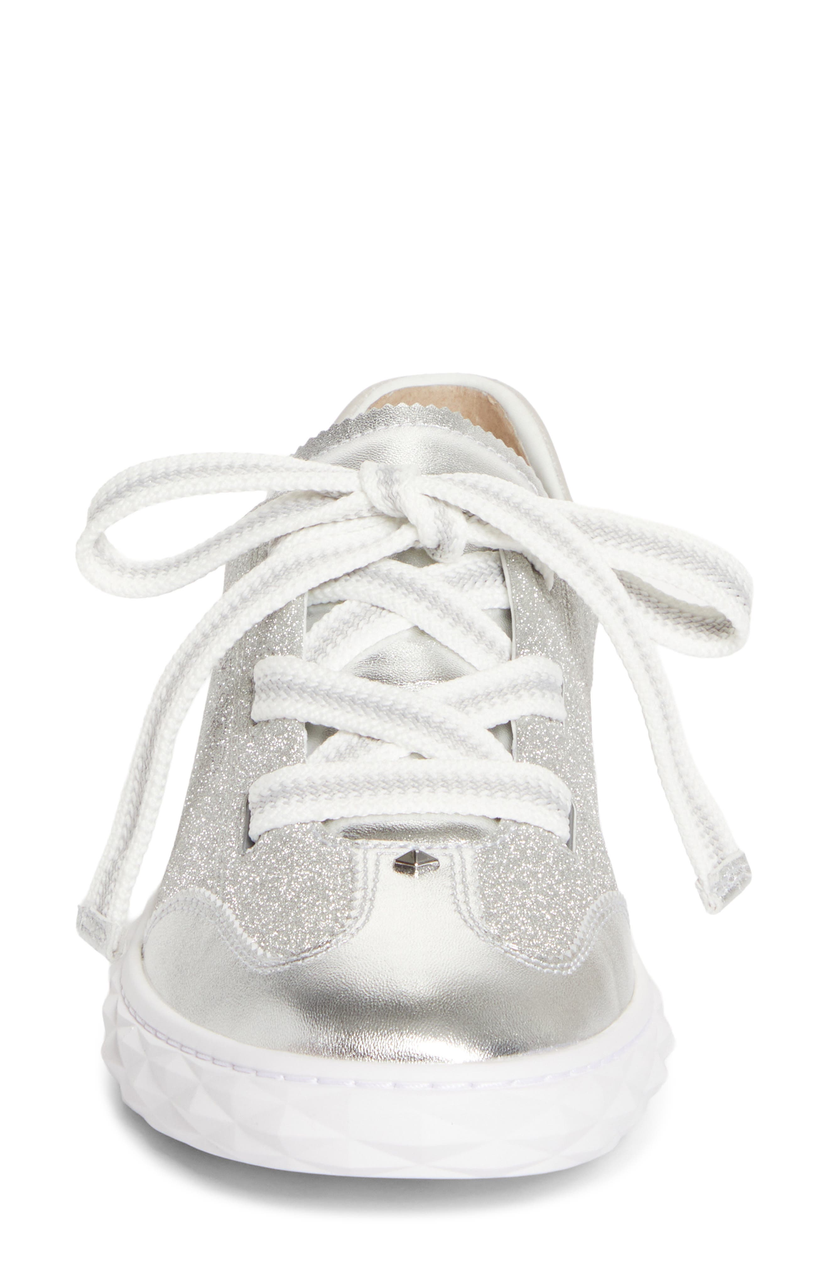Jimmy Choo Diamond Light Flex T-Toe Sneaker, Alternate, color, V Silver