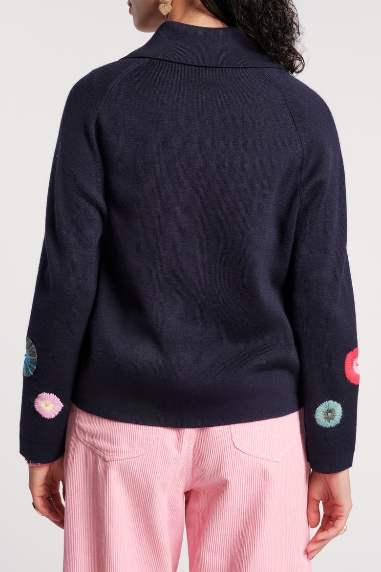 Bon Bon Cardigan, Alternate, color, Navy/Multi