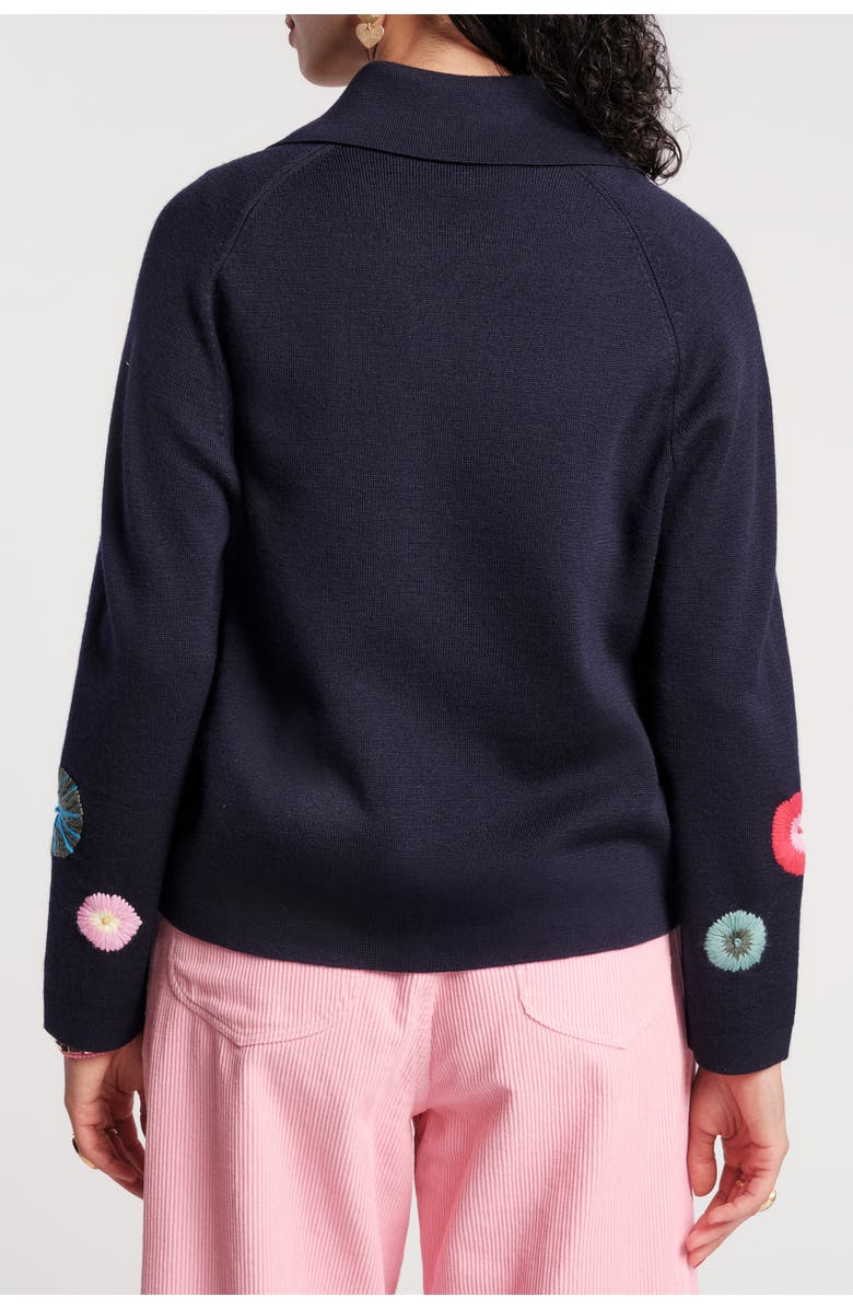 Frances Valentine Bon Bon Cardigan, Alternate, color, Navy/Multi