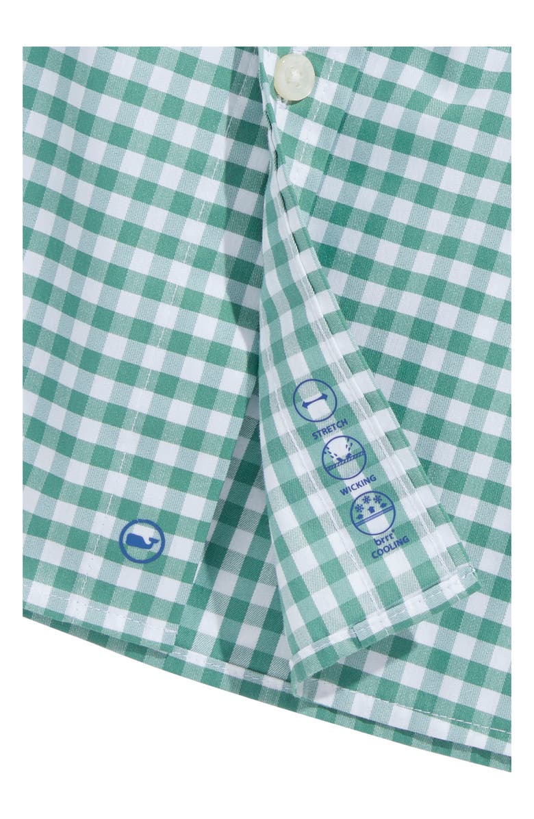 vineyard vines Classic Fit On-The-Go brrrº Gingham Button-Down Shirt, Alternate, color,