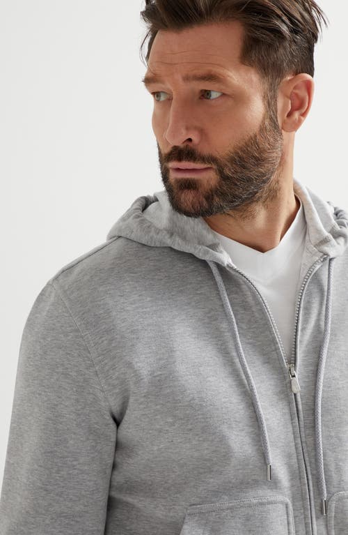Brunello Cucinelli Double Cloth Sweatshirt In Medium Grey