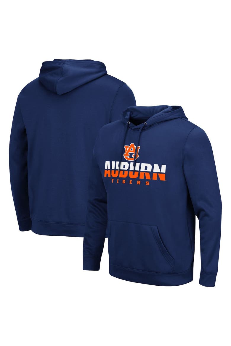 Men's Colosseum Navy Auburn Tigers Lantern Pullover Hoodie, Main, color, Navy