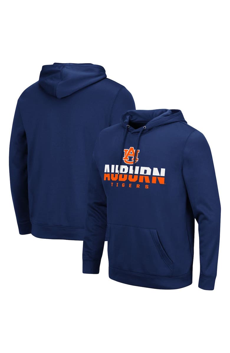 COLOSSEUM Men's Colosseum Navy Auburn Tigers Lantern Pullover Hoodie, Main, color, Navy
