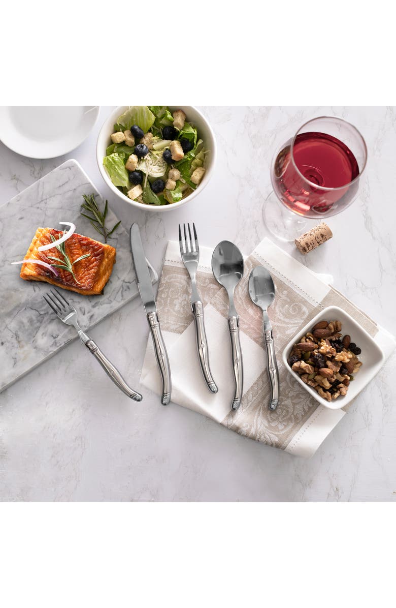 FRENCH HOME 20-Piece Laguiole Connoisseur Flatware Set, Alternate, color, Stainless-Steel