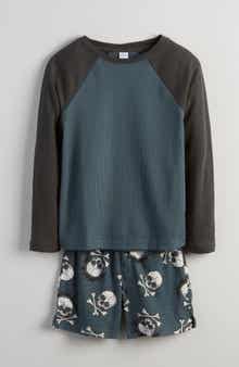 Nordstrom Kids' Two-Piece Henley Short Pajamas