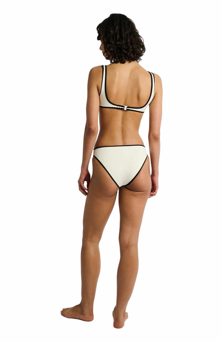 Onia Milly Bikini Brief Bottom, Alternate, color, Egret/Black