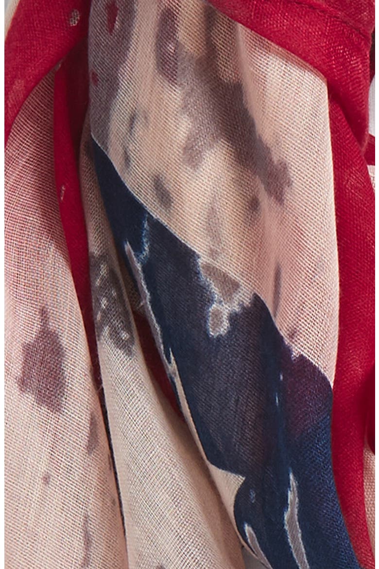 'American Flag' Oblong Scarf, Alternate, color, RED MULTI