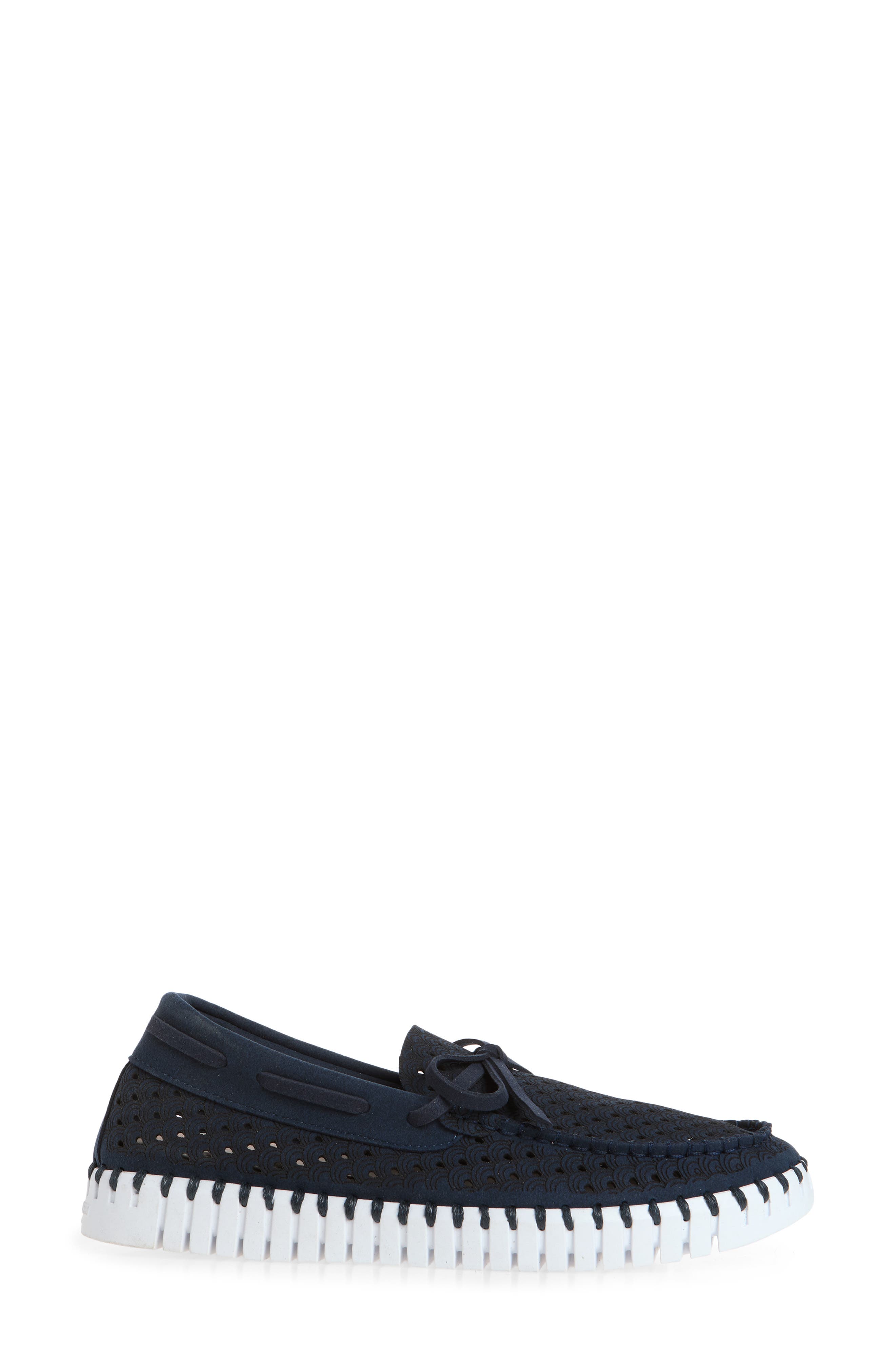 Tulip Print Sailor Shoe, Alternate, color, DARK INDIGO